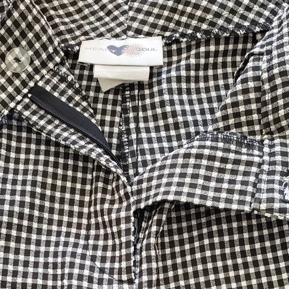 Checkered Black and White Shorts Heart Soul - Picture 6 of 8